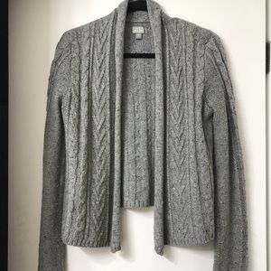 Grey sweater jacket